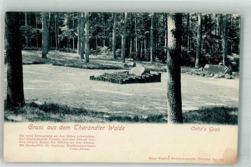 Tharandt Cotta´s Grab Tharandter Wald Gedicht
