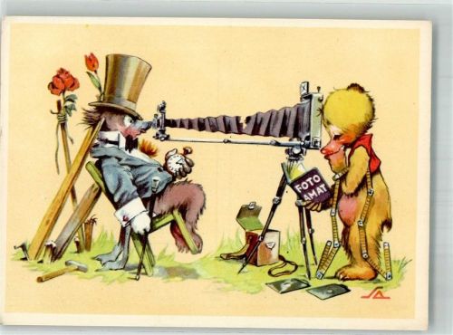sign. Salac A.L. Humor Teddybär