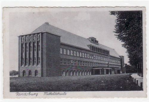 Rendsburg Rendsburg mit Mittelschule ungelaufen Leicht stockfleckig, sonst gut erhalten