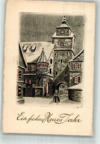 Rothenburg Neujahr Weißer Turm seitenverkehrt
