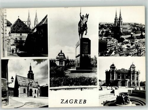 Zagreb 1959 Denkmal Kirche