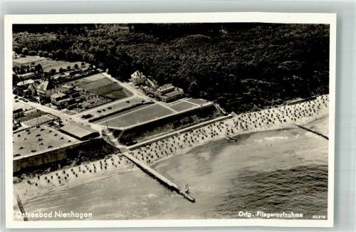 Ostseebad Nienhagen Fliegeraufnahme Strand Steg
