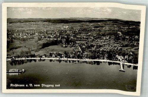 Kressbronn Fliegeraufnahme Steg Boot
