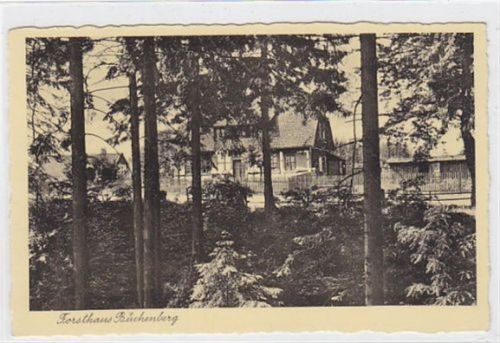 Preuß. Revierförsterei Büchenberg Post Elbingerode i. Harz. Karte beschrieben Top Erhaltung.