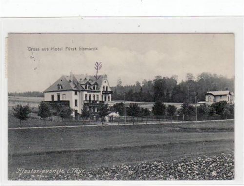 Gruß aus dem Hotel Fürst Bismarck gelaufen von 1917. Gute Erhaltung.
