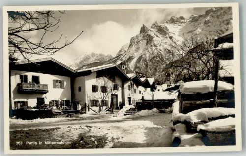 Mittenwald Dorfstraße Fotograf Rudolf Rudolphi