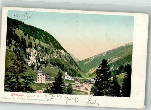Matrei 1900 Brenner Photochromiekarte 593