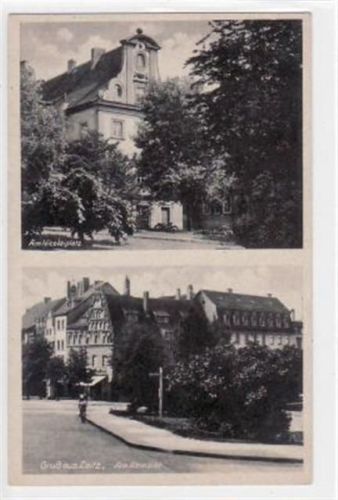 Zeitz Gruß aus Zeitz mit Partie am Nicolaiplatz und am Altmarkt ungelaufen Gute Erhaltung.