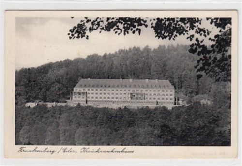 Frankenberg / Eder. Kreiskrankenhaus gelaufen, Marke entfernt. Gute Erhaltung.
