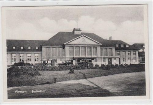 Viersen. Bahnhof ungelaufen Rückseite leicht fleckig und kleine Abschürfung oben links, sonst gut erhalten