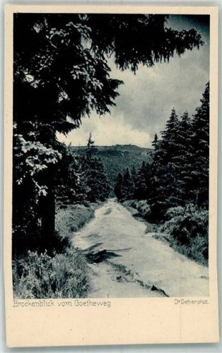 Schierke Brockenblick vom Goetheweg