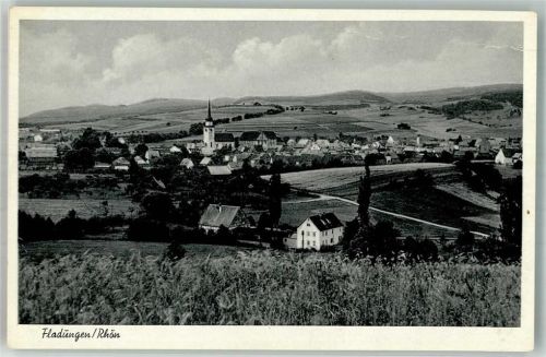 Fladungen Panorama des Ortes mit St. Kilian Kirche
