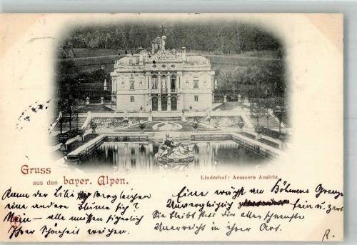 Ettal 1898 Adelskorrespondenz Schloss Linderhof