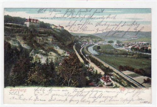 Dornburg Dornburg a.d. Saale mit Totalansicht gelaufen von 1903. Gute Erhaltung.