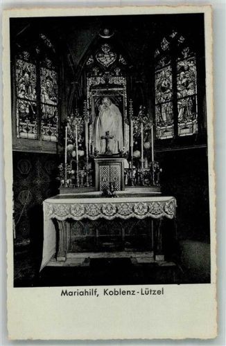 Lützel 1940 Altar der Mariahilf-Kirche