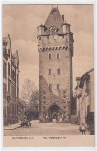 Miltenberg am Main. Partie Würzburger Tor. Ungelaufen. Sehr gute Erhaltung.