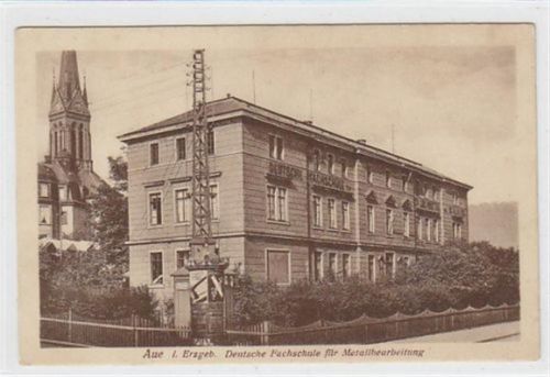 Aue Aue im Erzgebirge. Deutsche Fachschule für Metallbearbeitung. Ungelaufen. Gute Erhaltung.