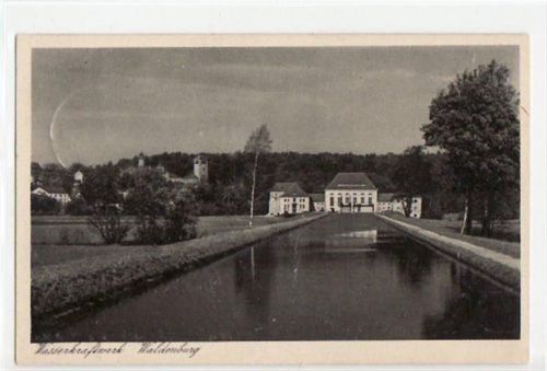 Waldenburg Waldenburg mit Wasserkraftwerk gelaufen von 1935. Starker Stempeldurchdruck, sonst gut erhalten