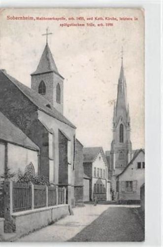 Sobernheim Sobernheim an der Nahe. Maltheserkapelle ungelaufen leichte Abschürfungen, kleiner Knick oben rechts, Vorder- und Rückseite leicht fleckig, sonst gut erhalten