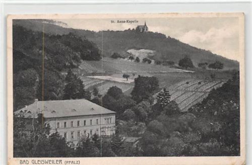 Bad Gleisweiler in der Pfalz mit St. Anna-Kapelle gelaufen kleiner Knick unten rechts, sonst gut erhalten