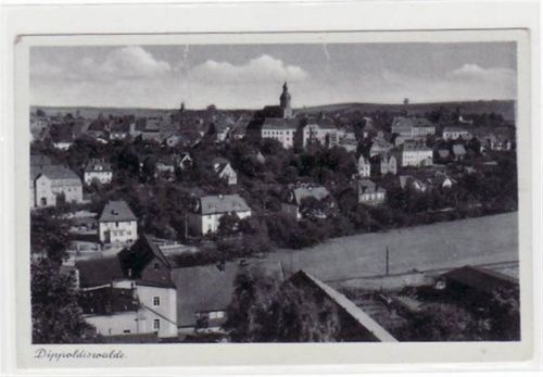 Dippoldiswalde Dippoldiswalde mit Gesamtansicht ungelaufen Leicht bügig, sonst gut erhalten.