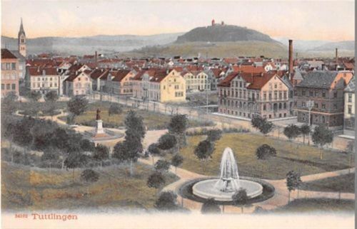 Tuttlingen. ein Blick auf die Stadt ungelaufen Gute Erhaltung.