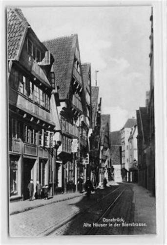 Osnabrück Osnabrück. alte Häuser in der Bierstrasse ungelaufen Gute Erhaltung.