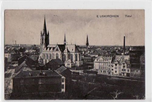 Euskirchen Euskirchen mit Totale. Karte beschrieben. Leicht abgerundete Ecke n, leicht fleckig, sonst gut erhalten
