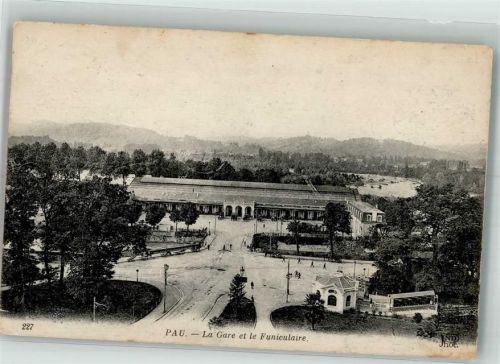 Pau 1921 Bahnhof Bergbahn