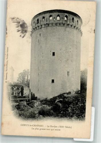 Coucy-le-Chateau-Auffrique 1905 Turm