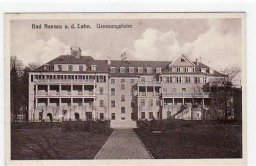 Nassau Bad Nassau mit Genesungsheim ungelaufen kleiner Knick unten rechts, leicht stockfleckig, sonst gut erhalten