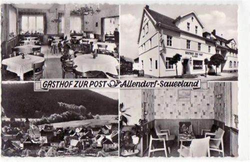 Allendorf mit Gasthof " Zur Post " ungelaufen Top Erhaltung.