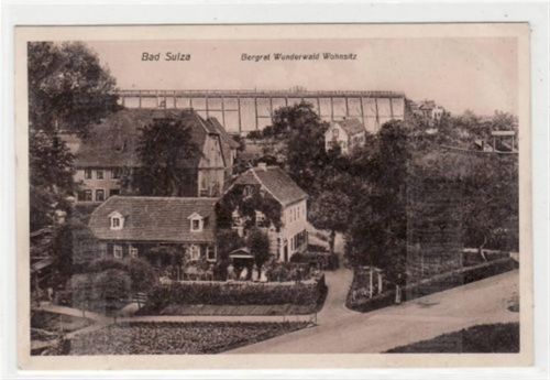 Bad Sulza mit Bergrat - Wunderwald - Wohnsitz gelaufen von 1908. Gute Erhaltung.
