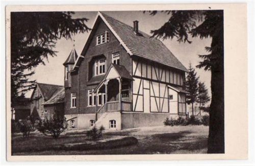 Blockhaus bei Ecke nhagen mit Jugendherberge gelaufen von 1930. Top Erhaltung.