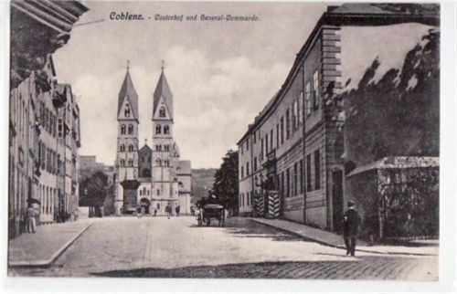 Koblenz Koblenz mit Castorhof und General - Commando ungelaufen Leicht stockfleckig, sonst gut erhalten