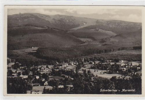Schreiberhau Schreiberhau Mariental - Szklarska Poreba / Kreis Hirschberg - Jelenia Góra. gelaufen 1934. Leichter Stempeldurchdruck, sonst gut erhalten