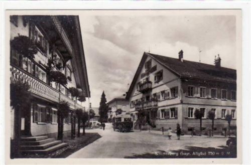 Simmerberg im Allgäu. Teilansicht Gasthaus zum Adler ungelaufen Top Erhaltung.