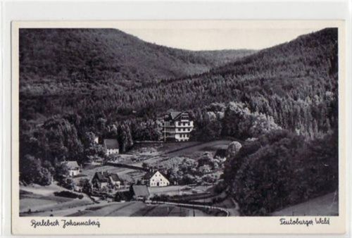 Berlebeck mit Johannaberg gelaufen, mit Marke und Stempel von 1955. Gute Erhaltung.
