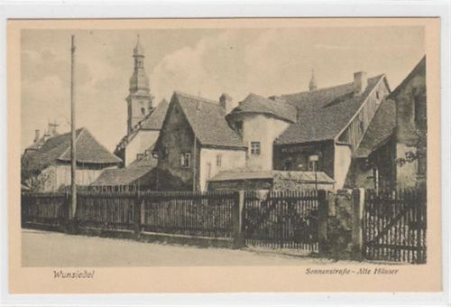 Wunsiedel. alte Häuser in der Sonnenstraße ungelaufen Sehr gut erhalten.