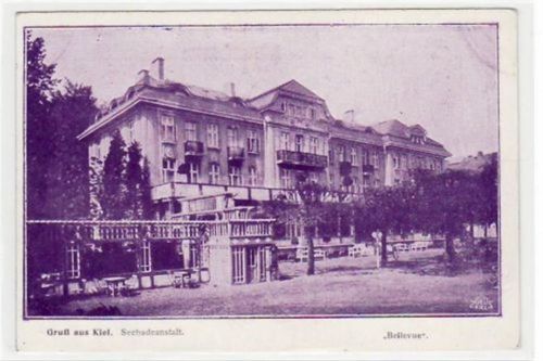 Kiel Kiel mit Seebadeanstalt Bellevue ungelaufen Ecken mit Albumabdrücken, sonst gut erhalten