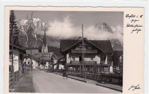 Seefeld Seefeld gegen das Wettersteingebirge ungelaufen Top Erhaltung.