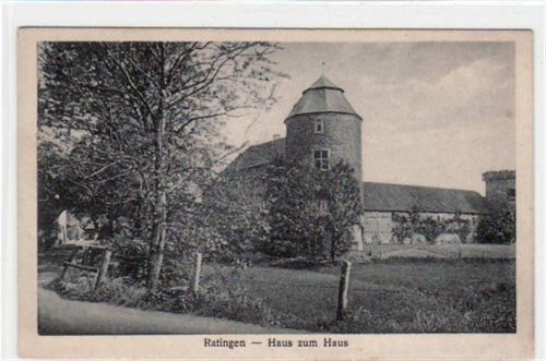 Ratingen mit Haus zum Haus. Karte beschrieben Gute Erhaltung.