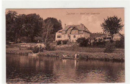 Zechlin. Abgebildet ist der Blick auf Elsenhöh. Postalisch befördert mit Marke und Stempel 1914. Gute Erhaltung.