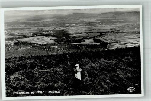 Fellbach 1938 Fliegeraufnahme des Kernenturmes mit dem Remstal