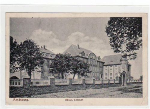 Rendsburg Rendsburg mit Königl. Seminar. Feldpost, Stempel von 1915 kleiner Knick unten rechts, sonst gut erhalten