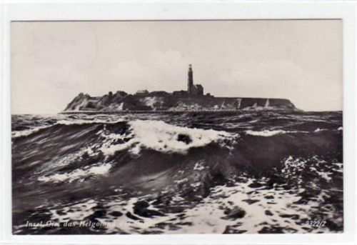 Insel Oie mit Helgoland der Ostsee u. Stürmische See gelaufen 1934. Leichter Stempeldurchdruck, sonst gut erhalten.