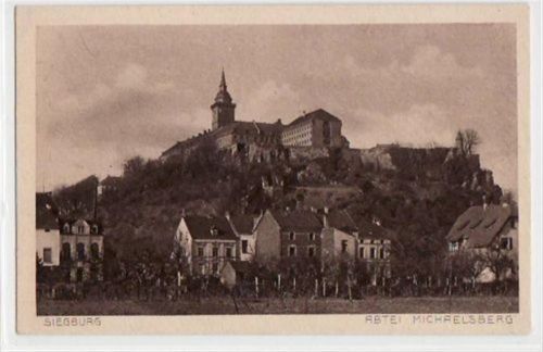 Siegburg mit Abtei Michelsberg ungelaufen Top Erhaltung.