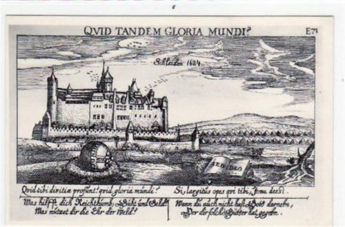 Schleiden i.d. Eifel im Jahre 1624, Künstlerkarte ungelaufen Leichter Bug oben rechts, sonst gut erhalten