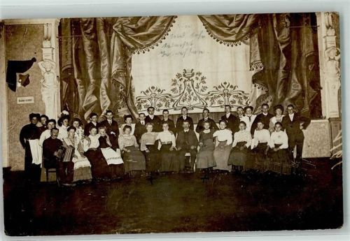 1909 Ensemble Gruppenfoto AK