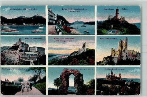 Königswinter Ruine Godesberg Ruine Drachenfels Schloß Drachenburg Rolandsbogen